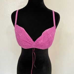 Cosabella Pink Lace Underwire Bra - Size 34D - Made in Italy